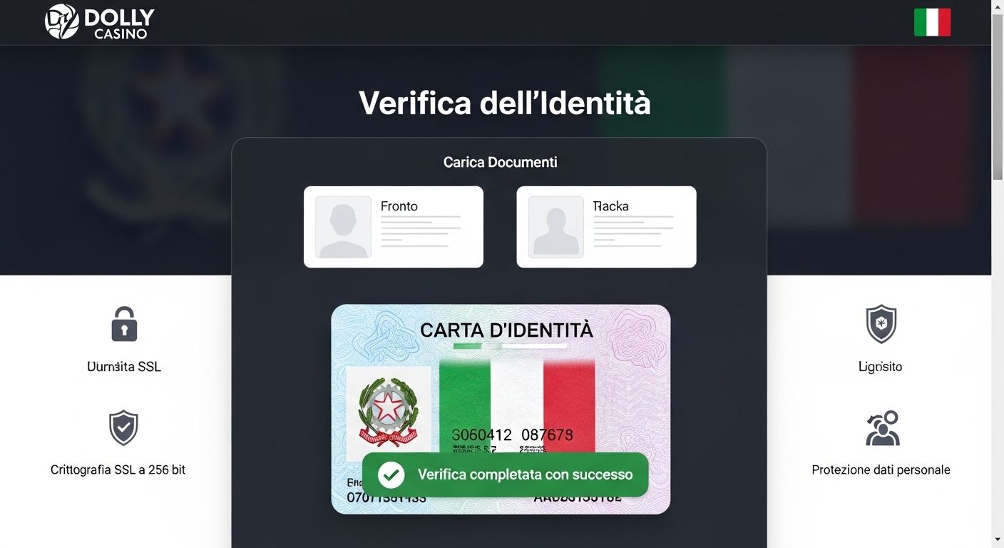 Processo di verifica create casino account
